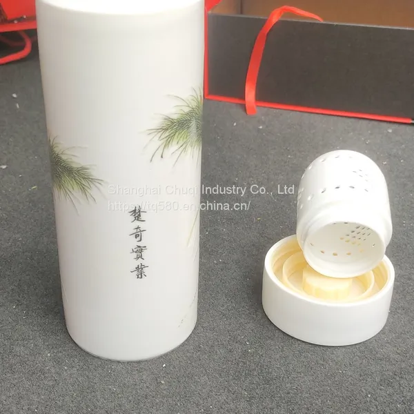 Ceramic Teacup Ceramic Liner Thermos Cup photo-3