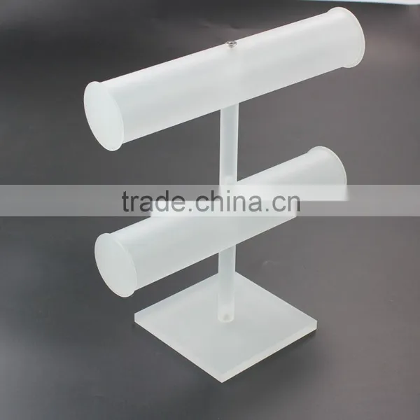 2 Layer Frosted Acrylic Bracelet Display, Bracelet Stand Wholesale photo-2