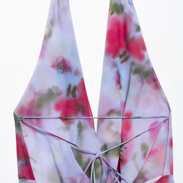 Spring New Dress for Women, Slim Fit and Casual Round Neck, Sleeveless Design, Niche Print photo-2
