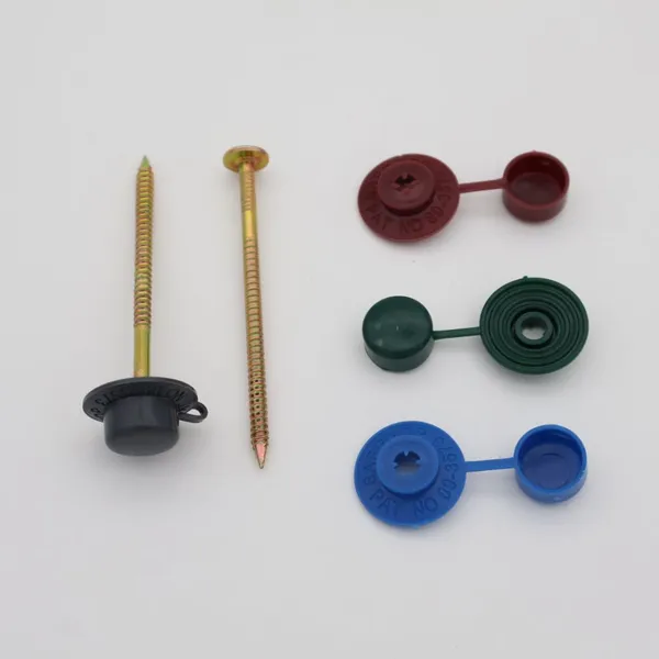 Yellow Zinc Plated Nails With Colored Plastic Cap – Export Wholesale Option