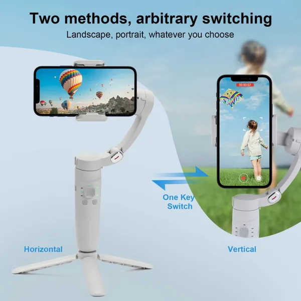 M1 3-Axis Handheld Phone Gimbal, Anti-Shake Stabilizer, Handheld Stabilizer