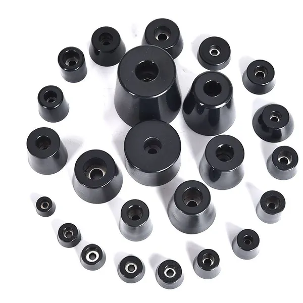 Anti-slip and Anti-impact Pads Rubber Shock Absorbers Are Installed to Cushion Vibration Rubber Buffers Damping Feet Round Screw photo-5