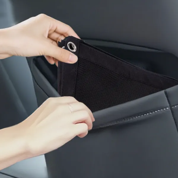 Réseau de séparation pour siège arrière de voiture en polyester 900D avec cadre en acier, fond antidérapant, maillage en 2 couches pour la sécurité des animaux de compagnie