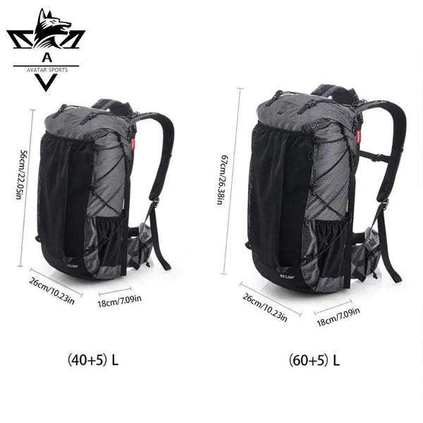 Large Range Sizes Premium Waterproof Ripstop Nylon Ultralight Outdoor Hiking Sports Backpack photo-5