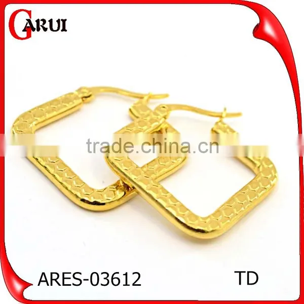 Fashion Earring Designs New Model Earrings Lady Square Hoop Earrings photo-2