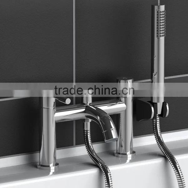 Bath Filler Tap Modern Chrome Plated Brass With Shower Attachment Bathroom