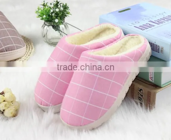 2015 Fashion Warm Indoor Slippers High Quality Bedroom Slippers For Couple photo-4