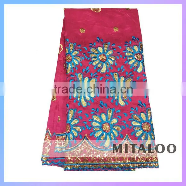 Mitaloo MGP0036 Fashion African Silk Lace Fabric George Lace photo-4