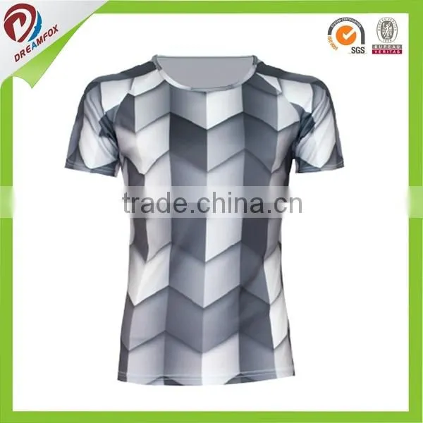 Cheap New Model Design Polyester T- Shirts White photo-3