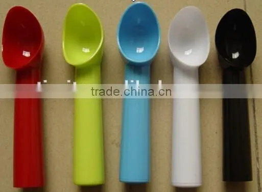COLORFUL SIMPLE PLASTIC PS ICE CREAM SPOON FOR SUPERMARKET photo-5