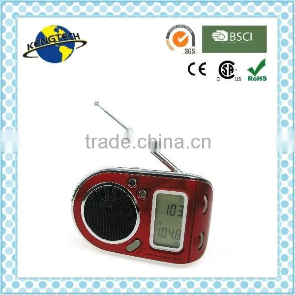 Portable AM/FM/SW1-7 9 Band LCD Alarm Clock Radio photo-2