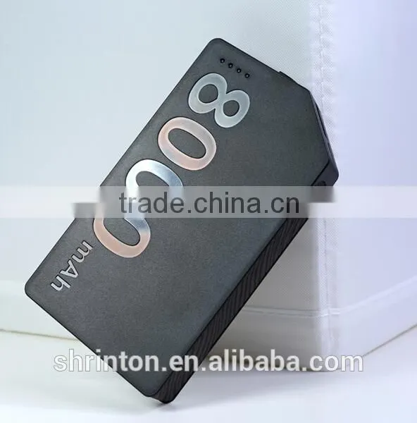 2015 Manufacture Supply, Fast Charging Smart Mobile Portable Cell Phone Power Bank 8000mah photo-4