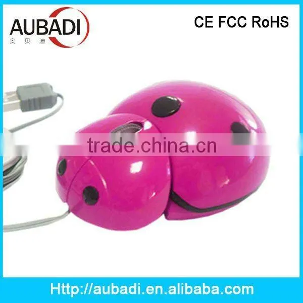 Hot!!! Wired 3D Mini USB Beetle Animal Shaped Mouse