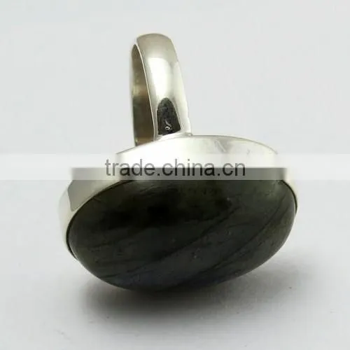 925 Sterling Silver Bezel Setting Labradorite Ring, Wholesale Silver Jewelry, Indian Silver Jewelry photo-5