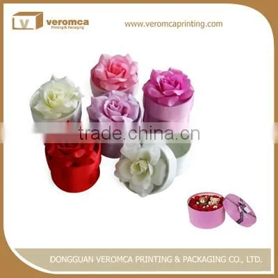 Custom Flower Box Cardboard Round Cardboard Flowers Packaging Box