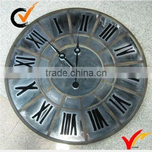 Large Retro Vintage Wall Metal Decoration Clock photo-4