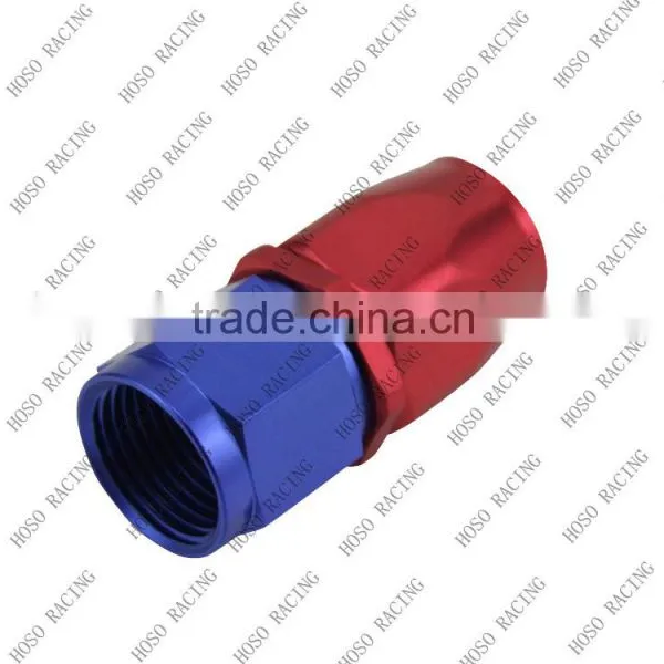 AN 10 Straight Aluminum Red and Blue Oil Cooler Hose Fitting photo-3