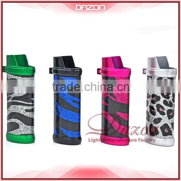 Metal Leather Leopard-Lighter Case For BIC Custom photo-5