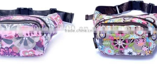 Latest Arrival Fancy Printing Polyester Walk Bag Customizable Outdoor Sport Waist Bag photo-5