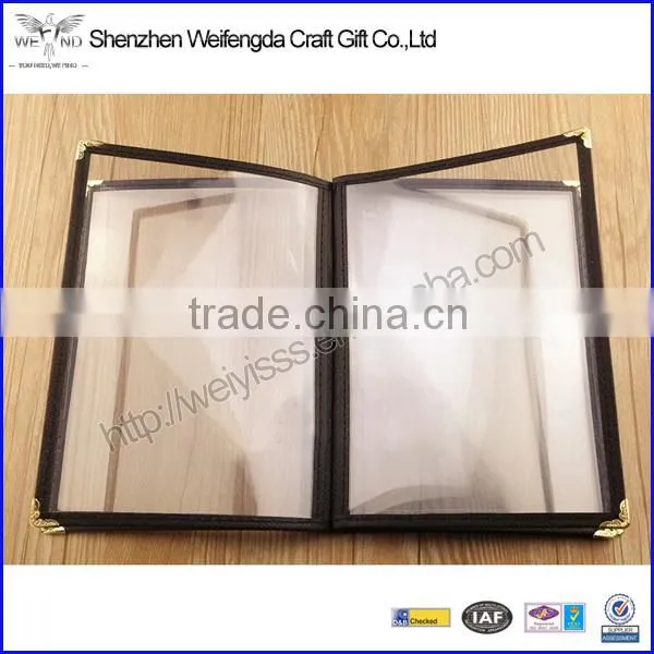 Elegant PVC Transparent Plastic Menu Covers Quality Choice photo-3