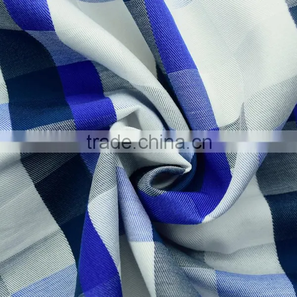 High Quality 100% Cotton Yarn Dyed Woven Plaid Fabric for Men Shirt photo-3