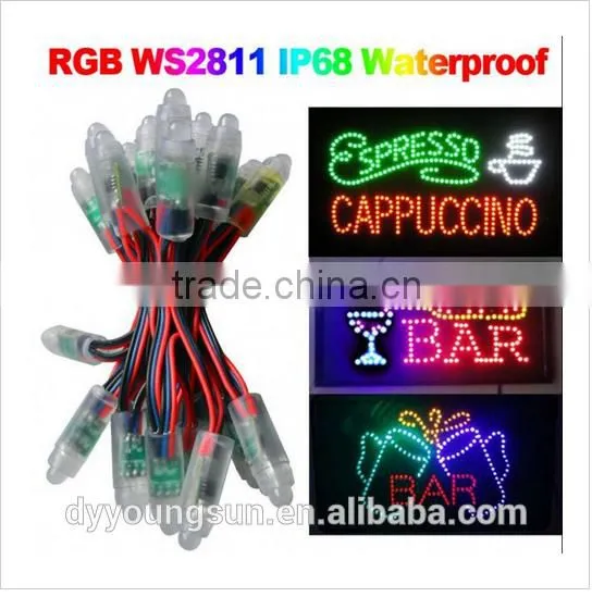 New WS2811 Led Pixel Module 12mm IP68 Waterproof DC5V Full Color RGB String Christmas LED Light Addressable as Ucs1903 WS2801 photo-2