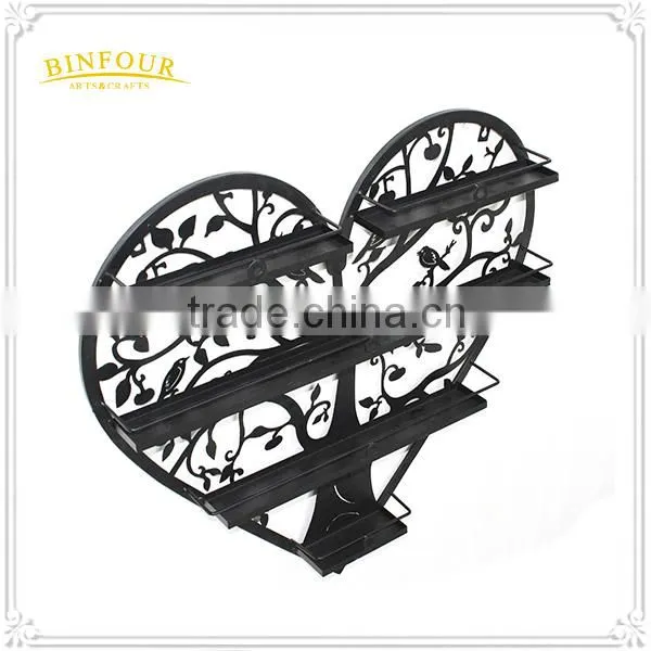 Metal Wall Deco Wall Mounted Nail Polish Stand Cosmetic Display Shelf photo-6