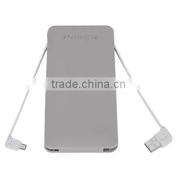 10000mah Polymer Battery Power Bank With Cable Bulit in photo-2