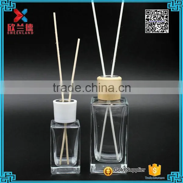 Korea Wholesale Reed Diffuser Oils Botella de Vidrio Reed Diffuser 80ml,200ml Rectangle Shape Bottle Supplier's Choice photo-2