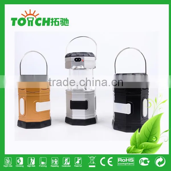Colorful Solar Lantern Light With Inner Battery Camping Hiking Lamp Rechargeable Lantern Light High Power Torchlight photo-4