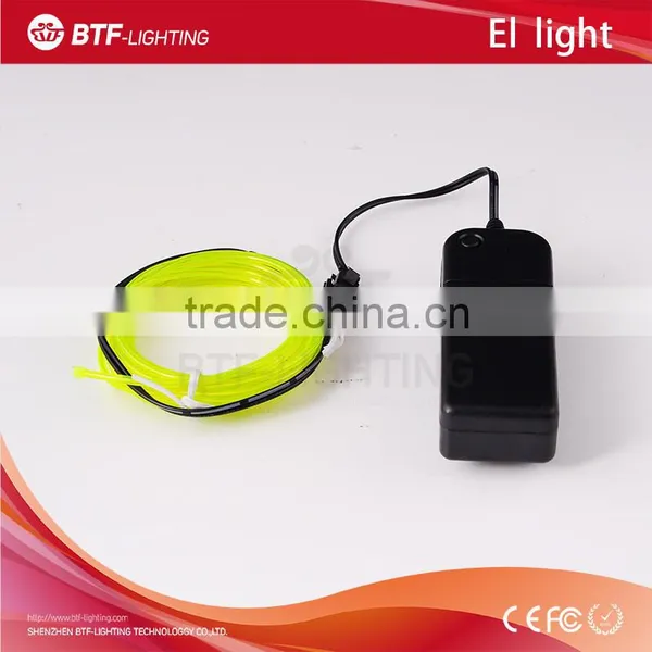 El Light Flexible 3m Lemon Neon Light Rope Tube for Car Party With Controller