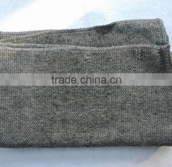 Grey Color Stitch Bonded 50%polyester, 50%recycled Cotton Wiping Rags
