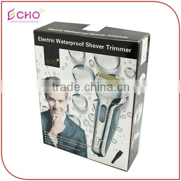 Electric Rechargeable Double Blade Waterproof Men's Shaver Trimmer photo-6