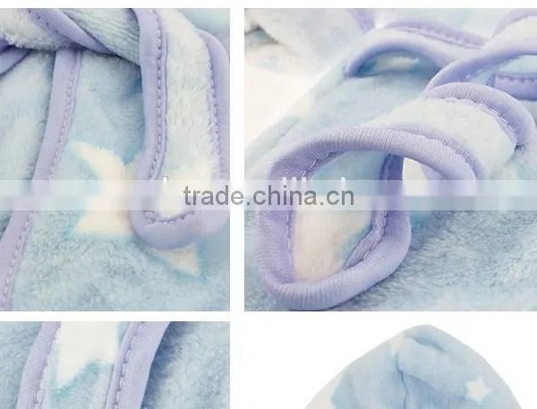 Super Soft Coral Fleece Bathrobe Bathrobe for Kids Baby Terry Bathrobe photo-6