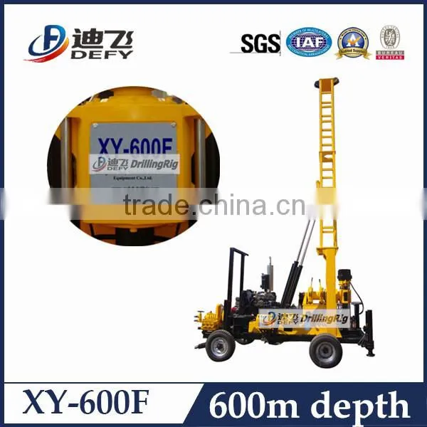 Max Depth 600m Bore Well Drilling Machine Prices, Portable Water Well Drilling Rigs for Sale photo-3
