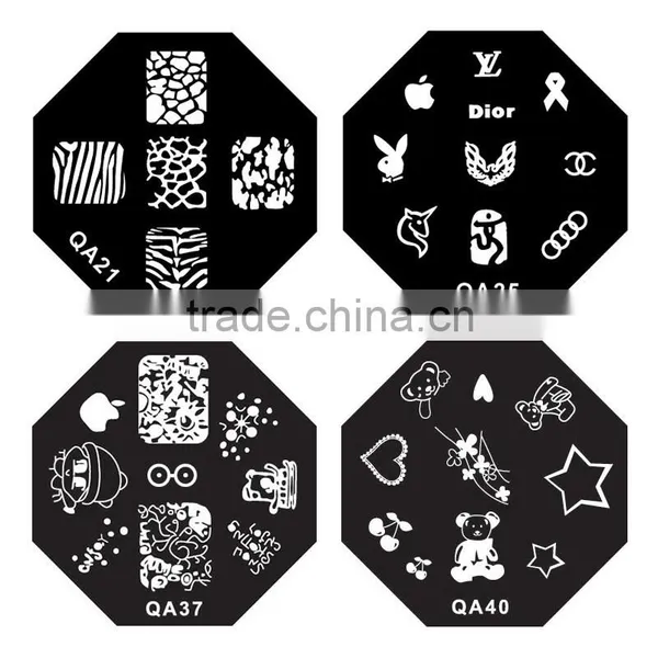 DIY Nail Art Nail Tools QA Series Stainless Nail Art Stamping Plates photo-5