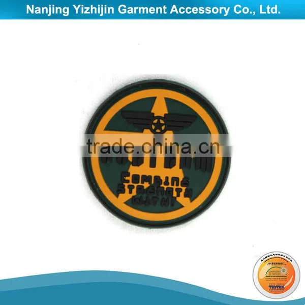 3D Embossed Logo Transparent Rubber Silicone Label photo-2