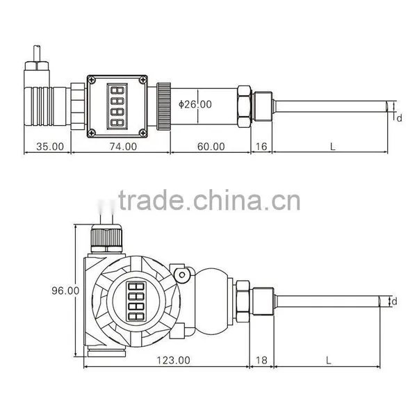 Digital Temperature Transmitter With Display QTB102,hot Sale Temperature Transmitter photo-2