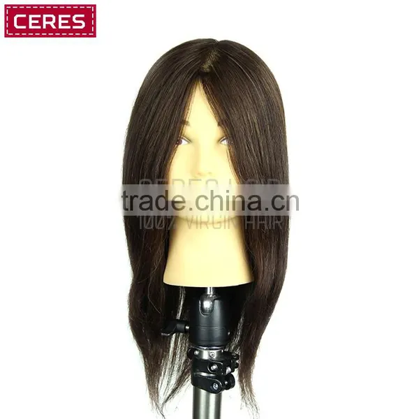 70% Human Hair Blend Hair Hairdressing Cosmetology Mannequin Manikin Training Head