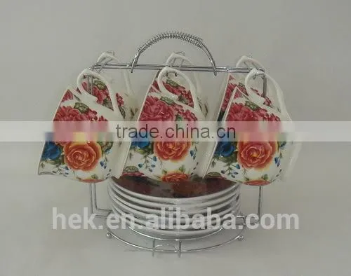 Bone China Coffee Tea Cup and Saucer Stands photo-4