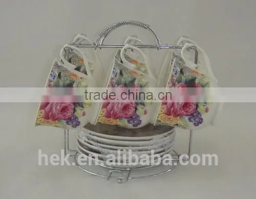 Bulk Ceramic Porcelain Tea Cup and Saucer Sets photo-4