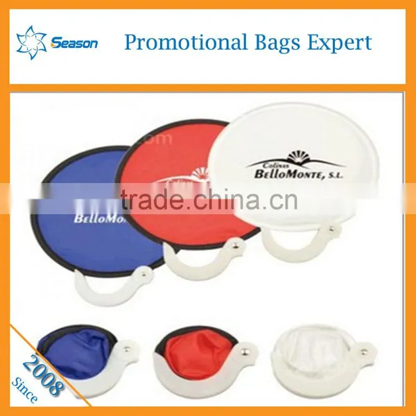 Factory Price Fabric Foldable Frisbee Fan Flying Disc Customised Dog Frisbee photo-2