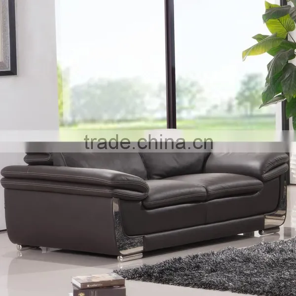 Wholesale Leather Trend Sectional Sofa Black Quality Choice photo-4