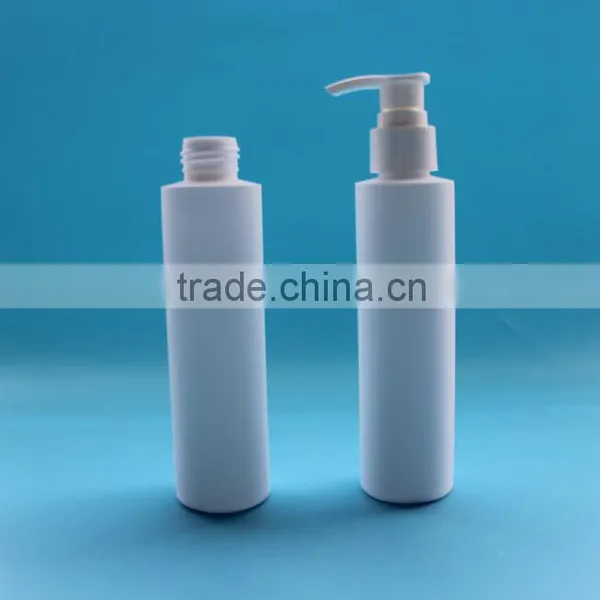 150ml White Flat Shoulder Frost HDPE Bottle With Pump, 5 OZ HDPE Pump Bottle Quality Choice photo-3