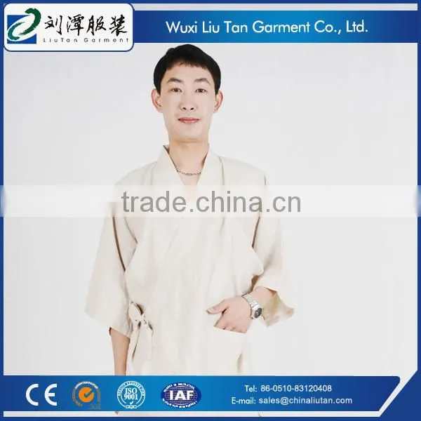 Mens French Linen Japanese Kimono Sleepwear photo-2