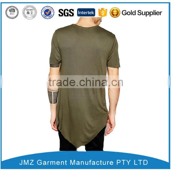 High Quality Customized Drape t Shirt With Asymmetric photo-2