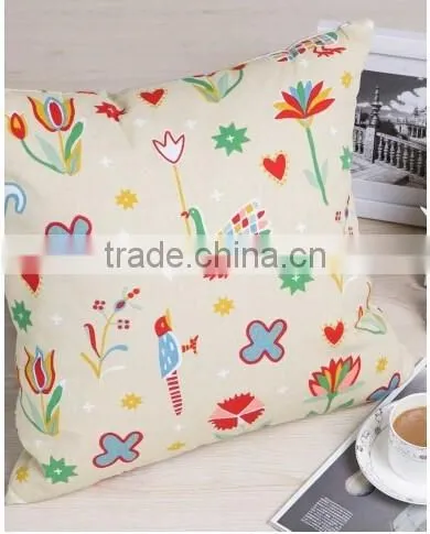 Cotton Cavas Custom Silk Screen Printed Plain Sofa Cushion photo-4
