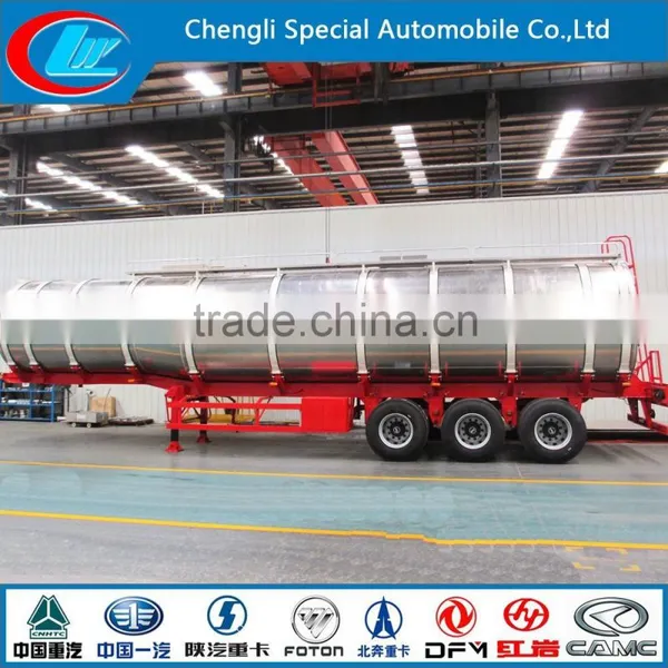 Stainless Steel Tank Trailer, 50000 Liters Stainless Steel Tank Truck Trailer, Stainless Steel Fuel Tank Semi Trailer photo-4