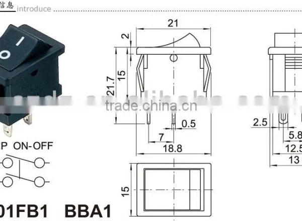 6a Rocker Switch 250v,home Appliance Rocker Switch,2 Speed Hair Dryer Rocker Switch photo-4