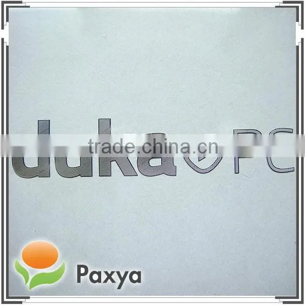 PC Laptop Custom Nickel Metal Metalic Name Logo Label